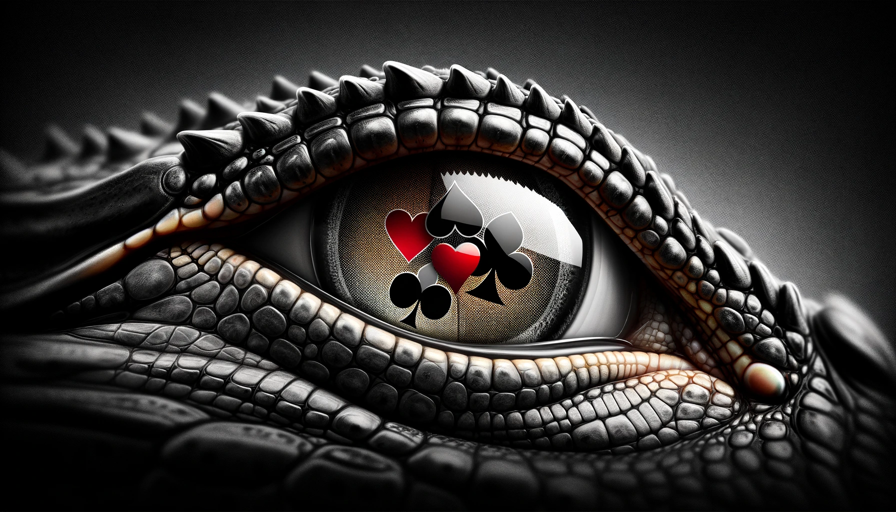 featuring an alligator's eye,